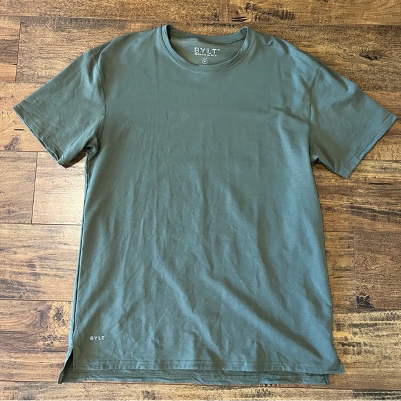 BYLT Men’s Green Lux Basic Short Sleeve Tee Size XL EUC - Picture 1 of 3